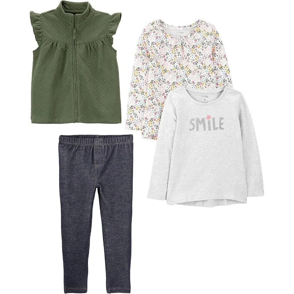 baby-girls 4-piece Playwear Set